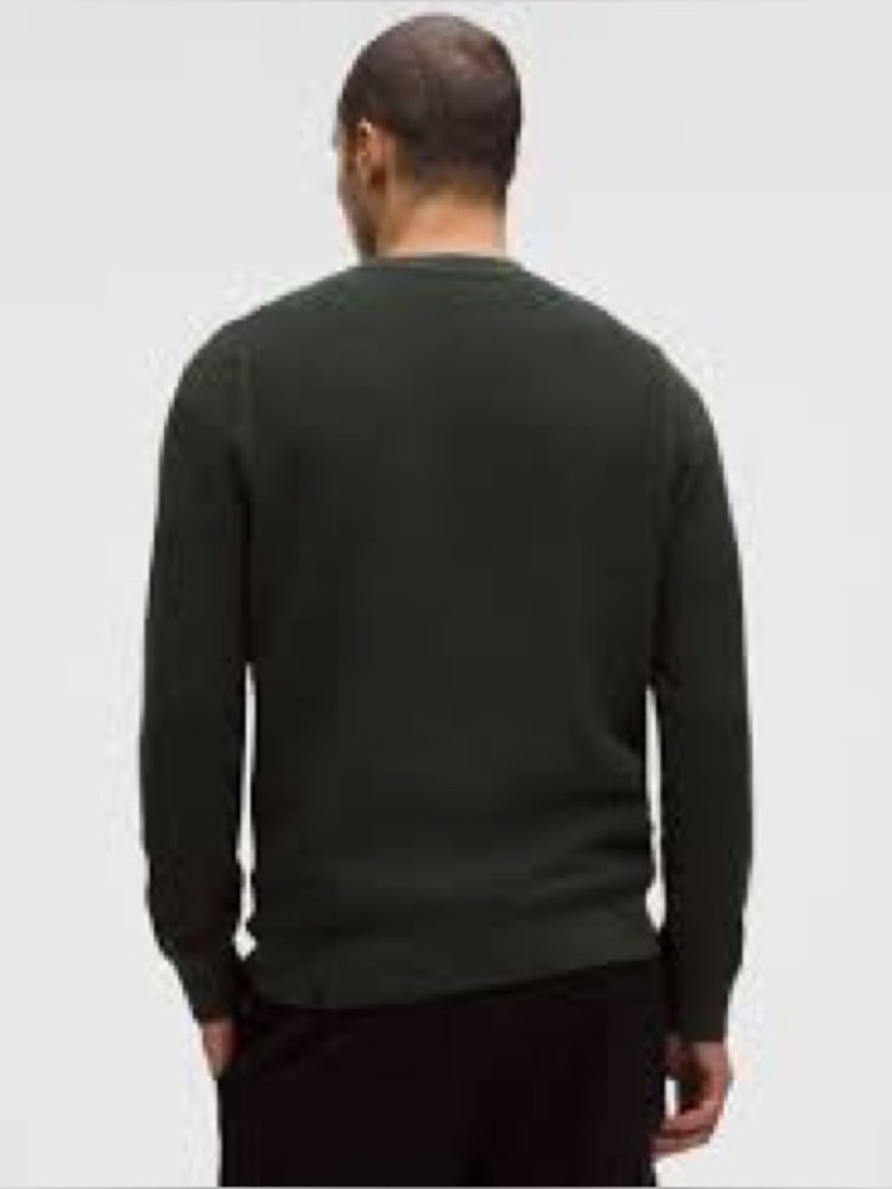 Lululemon Textured Knit Crewneck Sweater Olive Green Size S